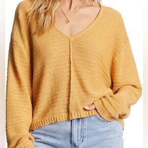 #33 BILLA BONG Everyday Pull Over Long Sleeve Sweater Size M